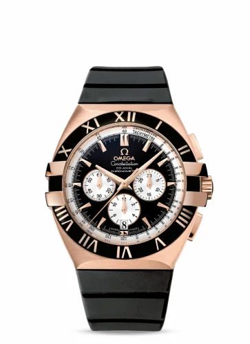 Omega Constellation Co-Axial 41 Chronograph Double Eagle Red Gold / Black / Rubber 1619.51.91 (16195191)